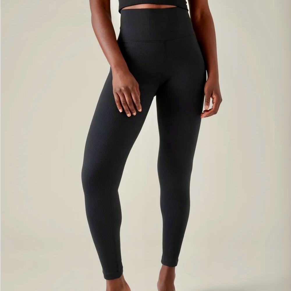 Athleta Aurora Black High-Waisted Yoga Leggings